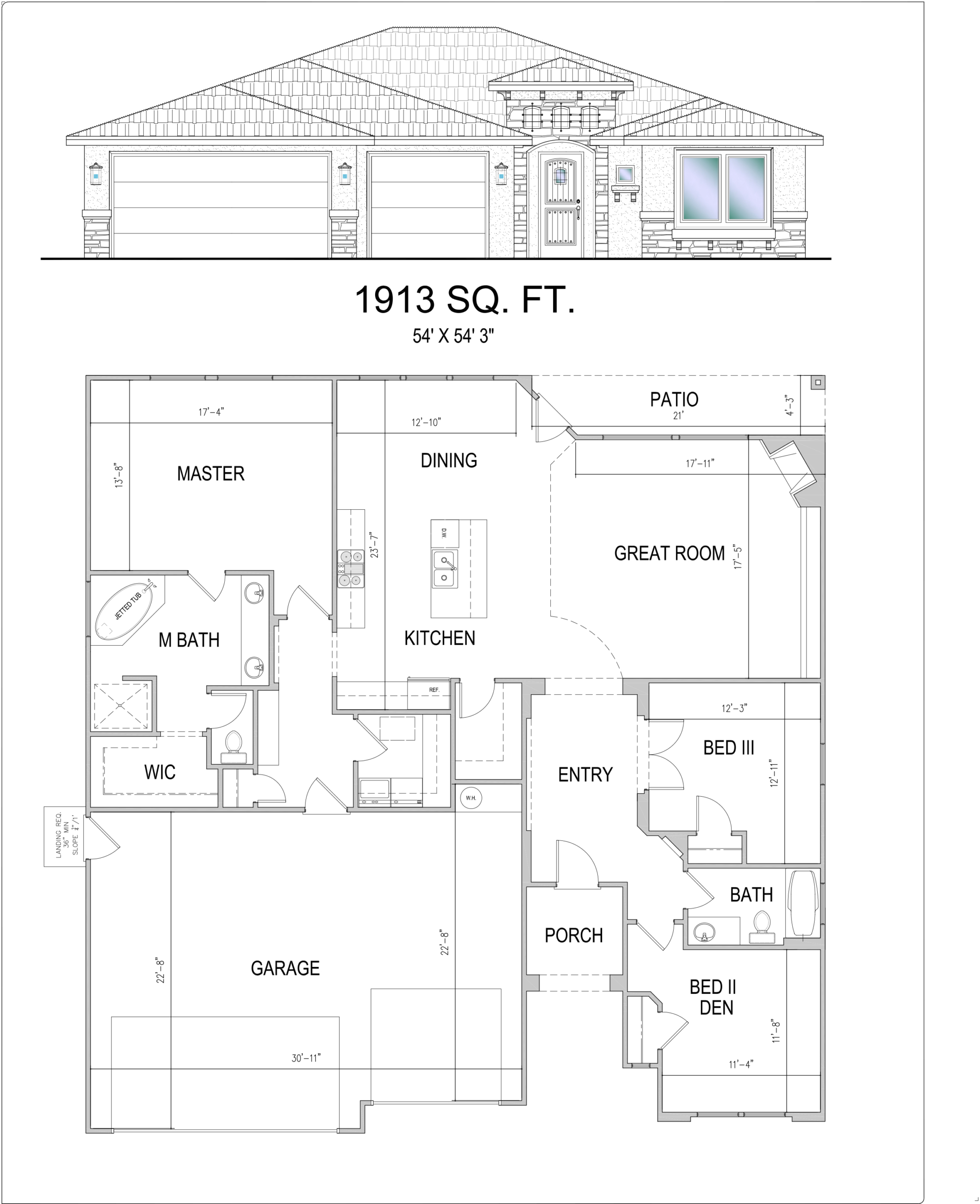 F:NEW WARNER GATEWAY-1 STRY 1913 SQFT WARNER GATEWAY 1890 LOT